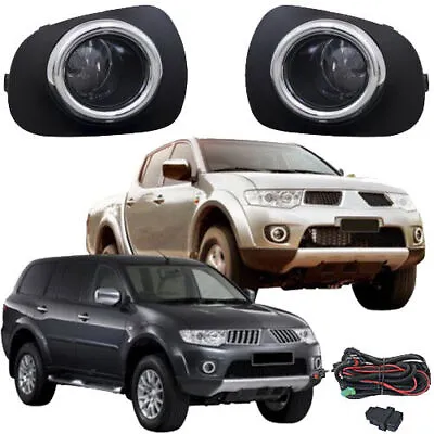 Fog Light Lamp W/Bezels For Mitsubishi Pajero Sport 2010-2014 /L200 /Triton 2013 • $102.48