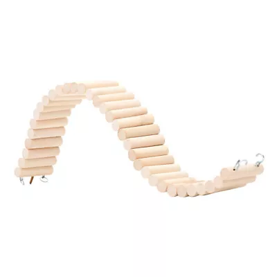  Hamster Supply Pet Wooden Ladder Large Bird Toys Cage For Guinea Pigs Parrot • £9.99