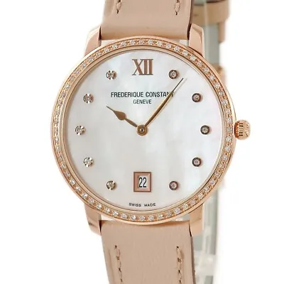 Wristwatch USED Unisex FREDERIQUE CONSTANT SLIMLINE FC-220MPW4SD34 PGP�~SS • $720.51