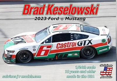 1/24 Salvinos Jr #2023BK 2023 Ford Mustang NASCAR Brad Keselowski • $54.95