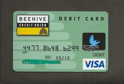 Vintage Beehive  Credit Union Debit Card Check Guarantee Visa • $15