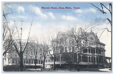 C1910 Masonic Home Alma Michigan MI Antique Unposted CR Childs Postcard • $14.98