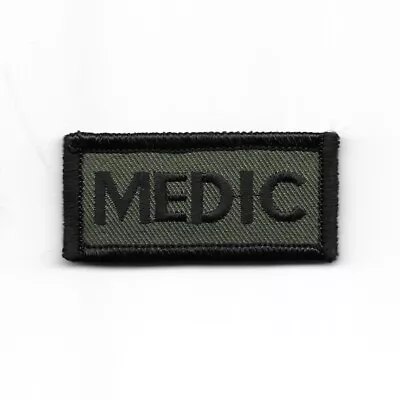 Combat Medic Patch Green Black Woodland Fits VELCRO® BRAND Loop Fastener • $3.29