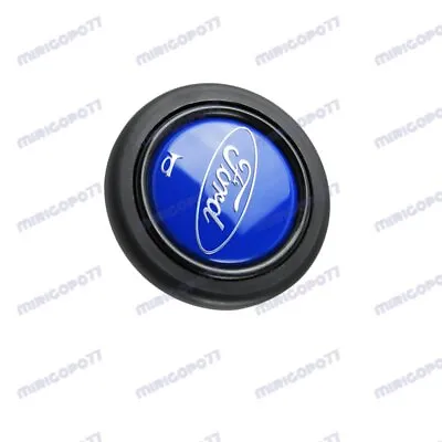New Sport Steering Wheel Horn Button Blue / Black Fits All Ford MOMO RAID NRG X1 • $23.88
