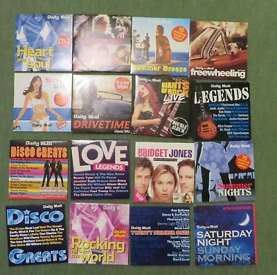 Job Lot - 40 X Daily Mail Promo CDs - Pop Rock Disco Country Shows VGC • £9.99