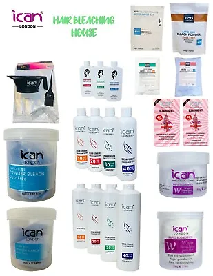 Ican Cream Peroxide 12% 9% 6% 3% - Blue / White Powder Bleach For Colouring  • £1.99