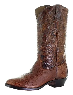 Corral Western Boots Mens Ostrich Embroidery Leather Cognac A4010 • $199.50