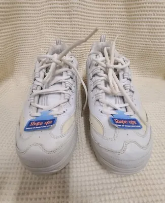 Sketchers Shape Ups WHITE Rocker Walking Sneakers - Women's Size 9 New • $40