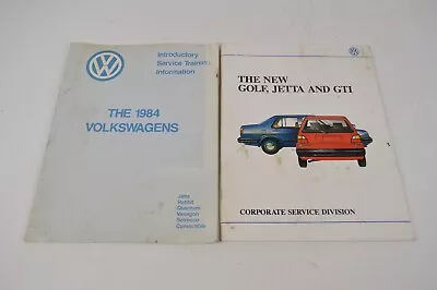 1984 1985 Volkswagen VW Golf Jetti GTI Introductory Service Manual New Models • $17.99