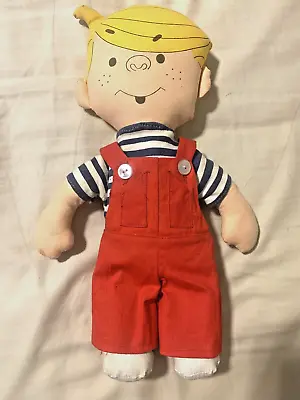 Vintage 1976 Hanked Co. Dennis The Menace 14-inch Doll Plush  • $28.75