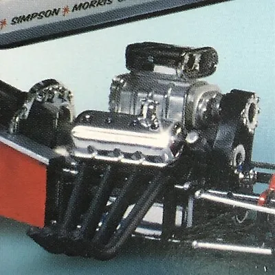 3in1 HEMI Ford Chevy Dragster Engine W Blower NO Headers MPC1:25 LBR Model Parts • $11.50