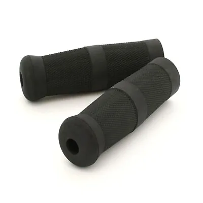 Pair Superbike Motorbike Rubber Handlebar Grip Old School Grips Suit 1 Inch Bar • $37.59