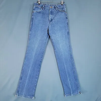 Wrangler Men's Denim Pants Straight Mid Rise Blue Size 32 X 34 • $15.69