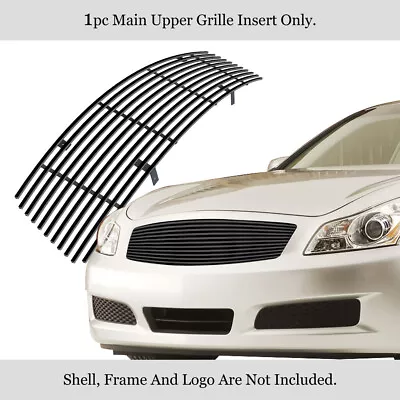 Fits 2007-2008 Infiniti G35 Sedan Upper Stainless Black Billet Grille Insert • $59.99