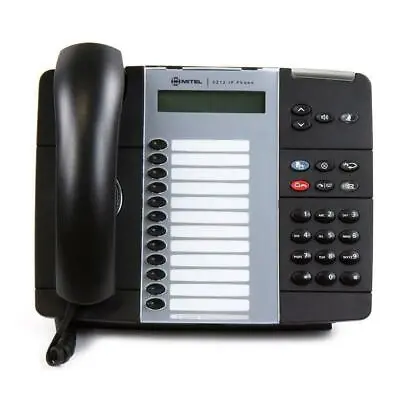 Fully Refurbished Mitel 5212 Dual-Mode IP Speaker Display Phone (Dark Grey) • $40