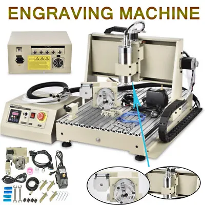 USB 6040 4Axis CNC Router Engraver Engraving Mill Carving Machine Desktop 1.5KW  • $1800