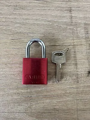 ABUS 72/40 Aluminum Lock Out Pad Lock With Keys Red Color • $9.99