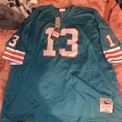 NEW 1984 Dan Marino 5XL NFL Mitchell & Ness Miami Dolphins Jersey NWT • $75