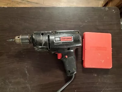Vintage SEARS CRAFTSMAN Electric Drill With Drill Tips Included • $25