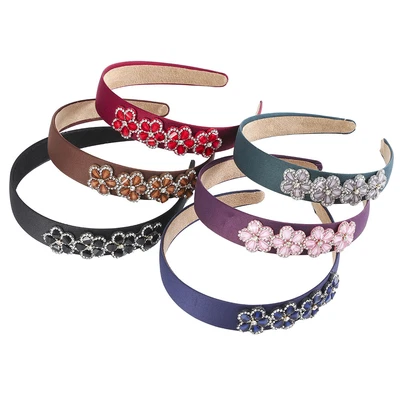 Baroque Ladies Jewelled Flower Headband Hairband Crystal Alice Hair Band Crown • £3.71