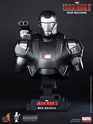 IRON MAN 3 WAR MACHINE 1/4 Scale Mini Bust~Hot Toys~Sideshow~Avengers~Marvel~NIB • $149.95