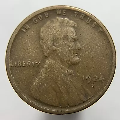 1924 S Lincoln Wheat Cent Doubled Die Reverse V.V. DDR-001 (B539) • $17.49