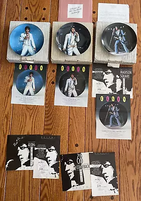 Lot Of 3 Elvis Presley  In Performance  Numbered Commemorative Plates Delphi • $27.99