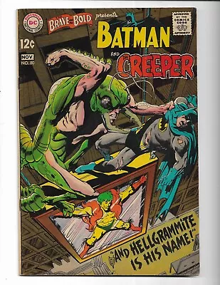 Brave And The Bold 80 - F- 5.5 - Neal Adams - Batman- Creeper (1968) • £24.13