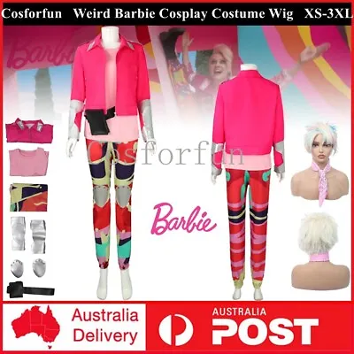 Barbie The Movie Mattel Weird Barbie Cosplay Costume Wig Fancy Dress Book Week • $35.59