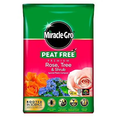 Miracle-Gro Peat Free Rose Tree & Shrub Compost 40L • £12.89