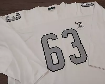 #63 (Gene Upshaw) Oakland Raiders Stall & Dean AFL Jersey White Sz 2xl • $99.99