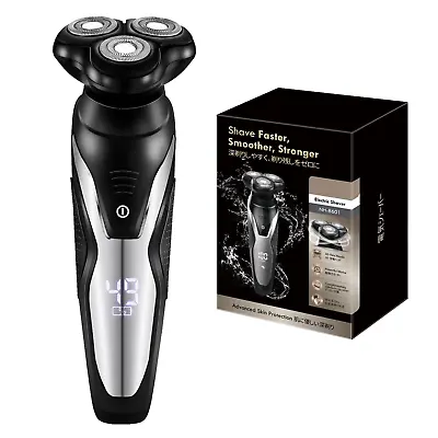 Wet/Dry Electric Shaver Rotary Razor Beard Shaving Trimmer USB Rechargeable • $19.99