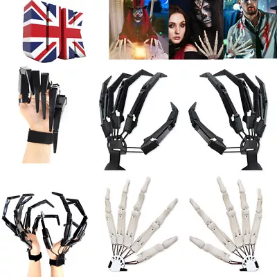 3D Printed Halloween Articulated Fingers Extensions Flexible Finger Decoration • £18.19