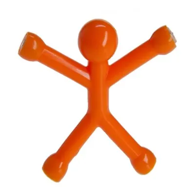 Q-Man Mini Flexible Magnets-Orange • $8.06