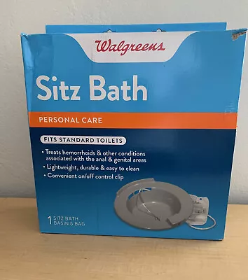 Walgreens Sitz Bath Basin & Bag Fits Standard Toilets New In Box • $15