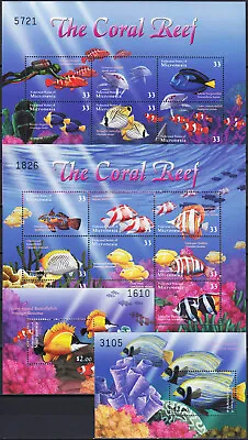 Micronesia All 4 S/S The Coral Reef 2000 MNH-3850 Euro • $12.50