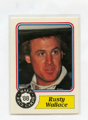 1988 Maxx Race Cards # 14 Rusty Wallace    Rookie Card • $1.99