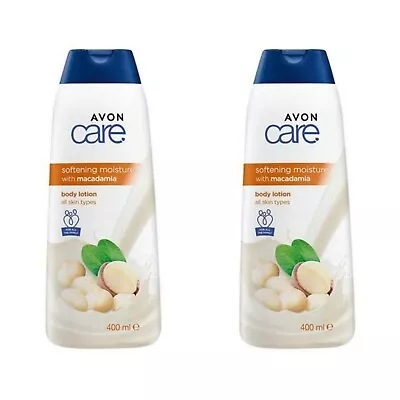 £7.99 • Buy Avon  Macadamia Nut Oil Body Lotion - 400ml× 2 Brand New 