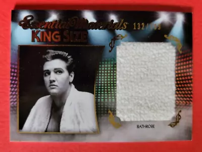 Elvis Presley Worn Jumbo Bathrobe Swatch Piece Card #132/299 Essential Materials • $119.95