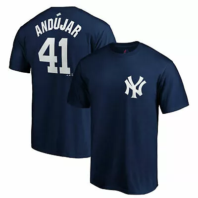 New York Yankees Miguel Andujar Men's Majestic T-Shirt Jersey ~ Medium $35 MSRP • $25