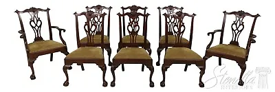 L58185EC: Set Of 8 HENKEL HARRIS Model 112 Mahogany Dining Room Chairs • $6595