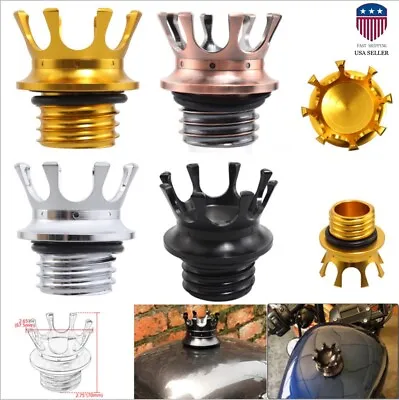 King Crown Gas Cap Fuel Tank Right-hand Thread Bil For Harley Softail USA • $14.75