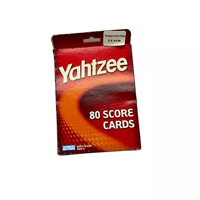 Sealed Yahtzee 80 Score Cards MB 1996 Replacement Score Cards • $5.24