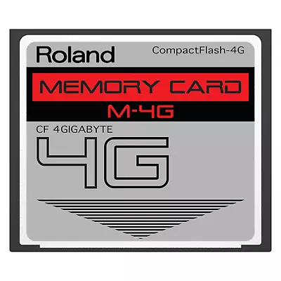 $26.59 • Buy 4GB Roland M-4G CompactFlash CF Memory Card For V-Synth, TD-20, Fantom X6, X7, +
