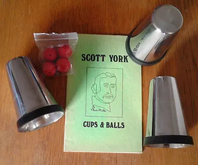 Cups And Balls - Spun Steel - Handmade C.1980 + Scott York Routine • £10