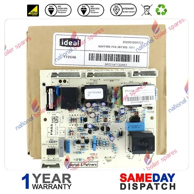 Ideal Mini C24 C28 C32 & S24 S28 Boiler Full Sequence Pcb 172548 • £40.24