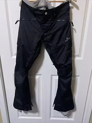 Burton Snowboard Pant Men Small Black Dry Ride Insulated Cargo • $22