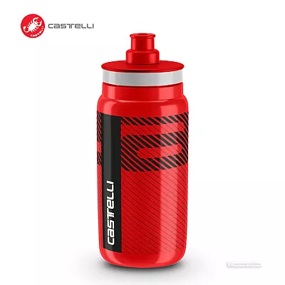 Castelli FLY Water Bottle By Elite BPA Free : 550ml RED • $11.99