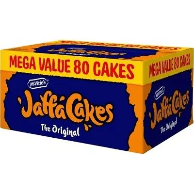 McVitie's Jaffa Cakes Original Mega Value Pack Biscuits 80 Pack Free Dispatch • £18.99