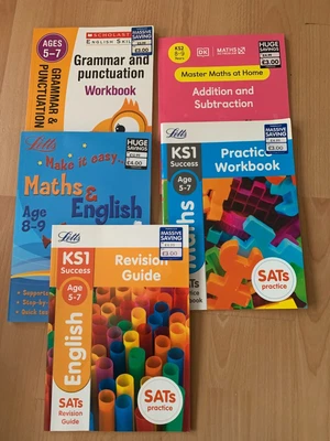 £3.50 • Buy Learning Books - Revision Guide English Maths Grammar Punctuation NEW Ks1 Sats